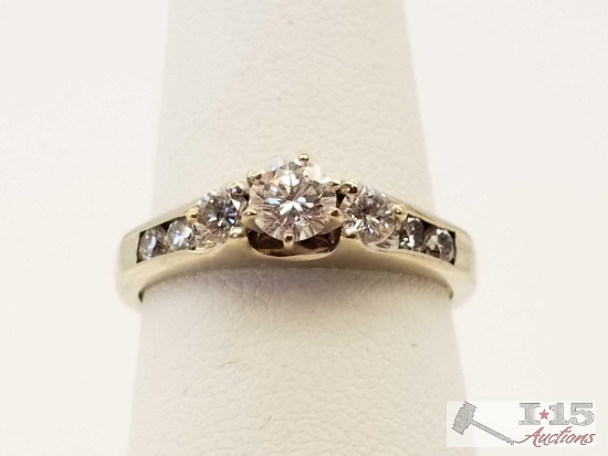 JUST ADDED 14k White Gold with 7 Diamonds