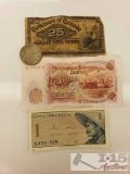 Canada Twenty-five Cent, Indonesia 1 Cent and More
