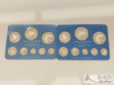 1975 & 1977 Solid Sterling Silver Belize Coin Proof Sets