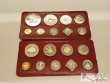 1980 and 1983 Franklin Mint Bahamas Proof Sets