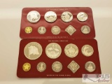 1977 and 1981 Franklin Mint Bahamas Proof Sets