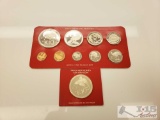 1980 Papua New Guinea Proof Set and 1983 Sterling K10 Sterling Proof