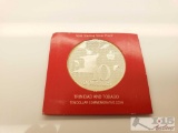 1976 $10 Trinidad and Tobago Sterling Silver Proof