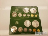 1976 and 1977 Guyana Proof Sets