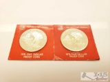 1974 and 1975 $5 Republic of Liberia Coins