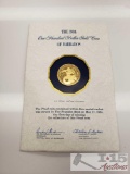 1984 One Hundred Dollar Barbados Gold Proof Coin