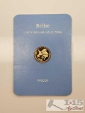 1981 Fifty Dollar Belize Gold Proof Coin