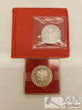 1982 100 Poland Proof Coin and 1980 100 Poland Proof Coin