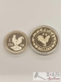 1981 Singapore 10 Yuan and 30 Yuan Silver Proof Coin