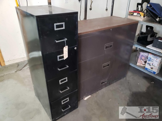 2 Metal Filing Cabinets