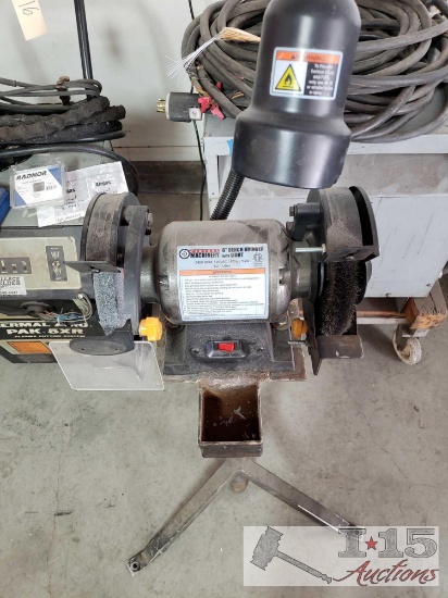 Central Machinery 6" Bench Grinder with Light
