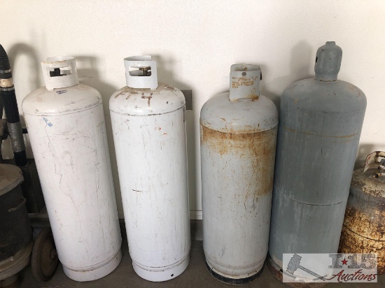 4 Large Propane Tanks