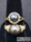 2 14k Gold Rings with Diamonds and Pearls