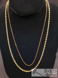 2 Necklaces Marked 14k and 925, 1 Mark Anthony
