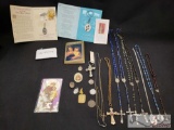 Religious Pendants, Rosaries and a Daily Prayer Book