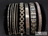 9 Sterling Silver Bracelets