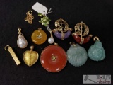 Approx 12 Assorted Pendents Marked 10/14k