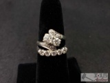 Stunning Ladies Engagement Ring... Beautiful Diamonds and 14 KT White Gold!!