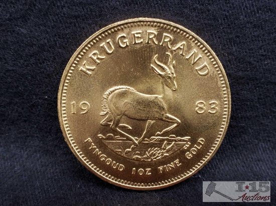 1 oz .999 Fine Gold 1983 Krugerrand Coin
