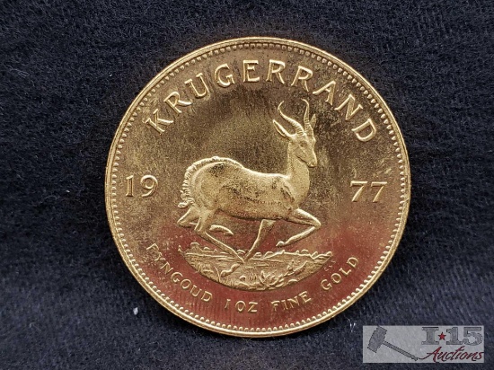 1 oz .999 Fine Gold 1977 Krugerrand Coin