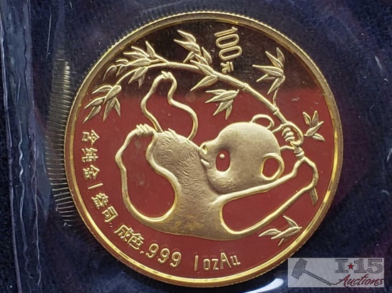 1 oz .999 Fine Gold 1985 Chinese Panda Coin