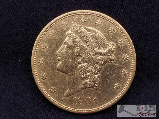 1904 Liberty Head 20 Dollar Coin