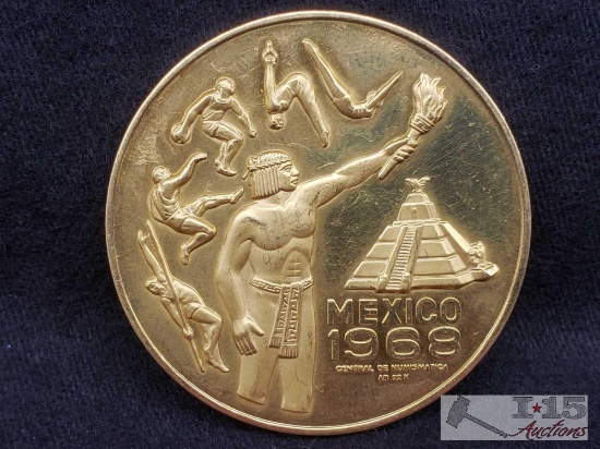 1968 22k Mexico Olympic Medal