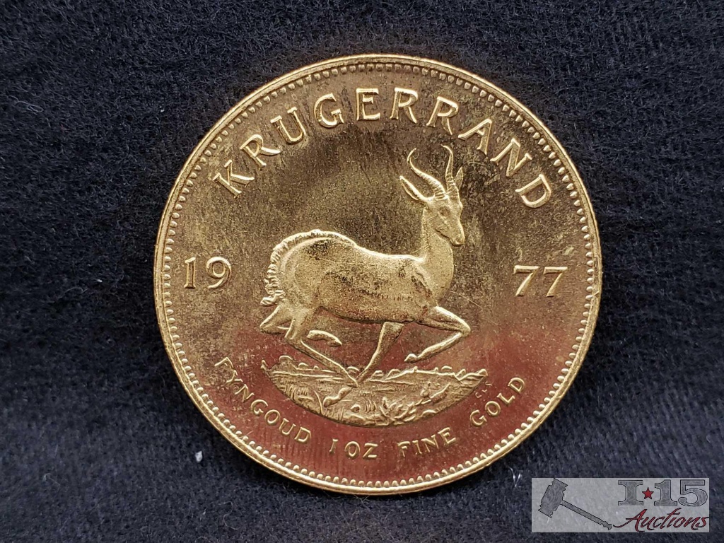 1 oz .999 Fine Gold 1977 Krugerrand Coin