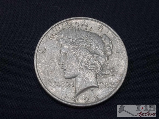 1922 Silver Peace Dollar Philadelphia Mint
