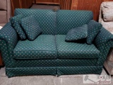 Green Fabric Love Seat
