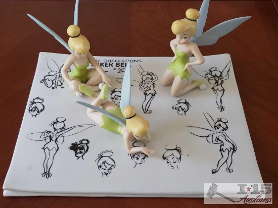 Peter Pan Tinker Bell Model Sheet Figural Scene