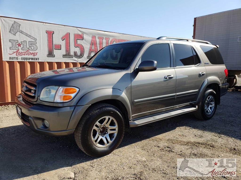 2004 Toyota Sequoia Limited iForce V8, Current Smog!