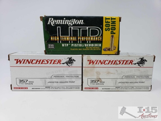 Winchester and Remington .357 Rounds