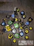 An assortment of Tape Measures