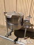 The Cleveland KDL-40-T Tilting 40 Gallon 2/3 Steam Jacketed Kettle