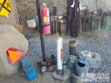 Antique fire extinguisher, Watering Pail a Water Meter and other Misc. Items