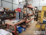 Pallet Rack, Work Bench and other misc items