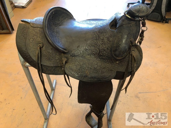 D.E. Walker Custome Made Saddle By Visalia Cal