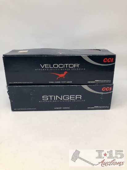 Velocitor/Stinger 22 Long Riffle Copper Plated Hollow Points