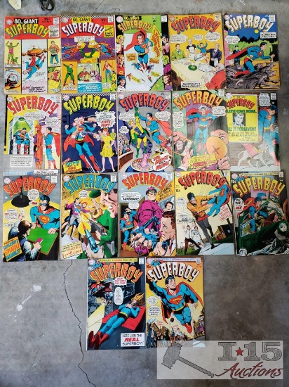 17 Issues of DC Comics Superboy, 3 80 Page Giant