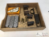 3 Magazines, Handcuffs, Wood Box and More