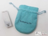 Sterling Silver Tiffany and Co Money Clip with Pouch, 13 grams