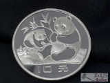 1983 China .900 Silver Panda 10 Yuan, 27 Grams