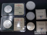 Silver Eage and we The People Fine Silver Proof Coins