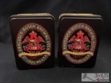2 Anheuser-Busch Budweiser Tins with Playing Cards