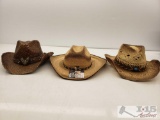 3 Cow Boy Hats