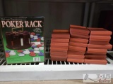 Delux Revolving Poker Rack and Kem Playing Cards