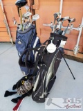 2 Sets of Golf Clubs, Air Bear and Golden Bear with Other Clubs