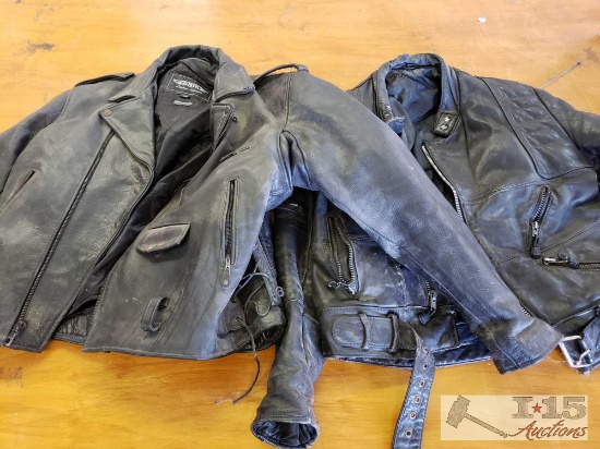 UNIK Size 46 Leather Jacket and Leather Jacket without Tag