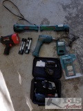 Makita Drills and Flashlight with Charger, Bosch Drill and Light with Charger